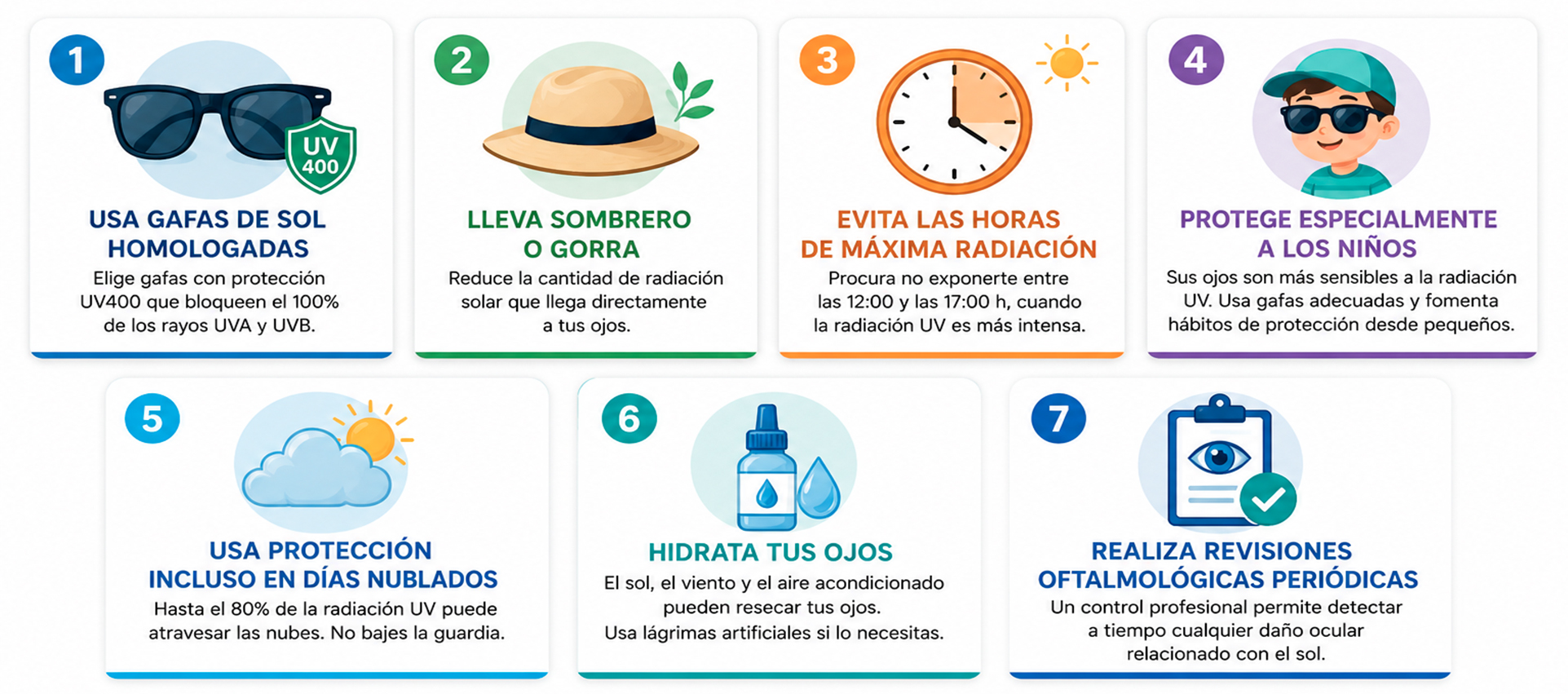 7 consejos para proteger los ojos del sol en verano